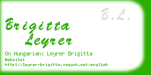 brigitta leyrer business card